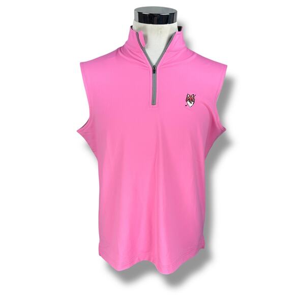 Peter Millar Element 4 E4 Warmth Vest Men’s Medium Pink Applebrook Golf Club New - Picture 1 of 11